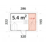 Casuta Maria de Joaca PlayHouse 6.9 m2 - Casa etajata pe 2 nivele pentru copii Marie Palmako